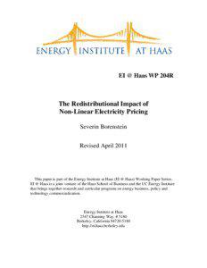 Pricing / Electric power distribution / Renewable energy policy / Pacific Gas and Electric Company / Electricity market / Congestion pricing / Kilowatt hour / Electricity pricing / IBP / Energy / Electric power / Transport