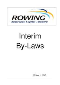 Interim By-Laws 25 March 2015  Contents