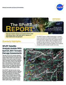 National Aeronautics and Space Administration  SPoRT Quarterly April–June[removed]The SPoRT