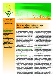 www.crcv.com.au  Viti-Notes[removed]UNDERSTANDING GRAPEVINE GROWTH – NUMBER 7: