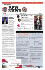 Official Publication of the Department of Oregon Veterans of Foreign Wars March – April 2012 VFW NEWS 1