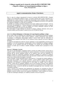 Microsoft Word - DEL juin 2013_appel à communication DEF.doc