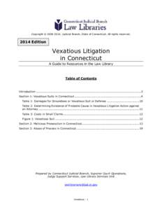 Vexatious Litigation in Connecticut