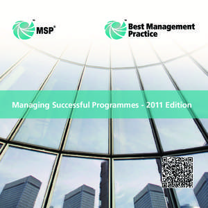 Managing Successful Programmes[removed]Edition  2 Managing Successful Programmes