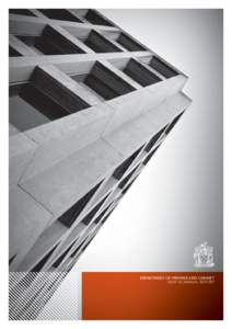 DEPARTMENT OF PREMIER AND CABINET 2010–11 ANNUAL REPORT CONTENTS  		OVERVIEW