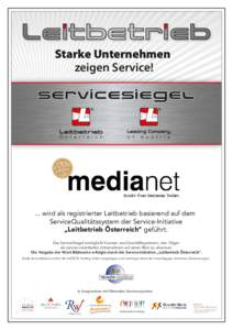 Starke Unternehmen zeigen Service! ®  ®