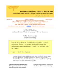 Second-language acquisition / Language education / English as a foreign or second language / WIDA Consortium / Mathematics education / E-learning / Dual language / Standards of Learning / Education / English-language education / English-language learner