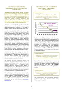 Electrolysis / Scrap / Recycling / The Aluminum Association / Australian Aluminium Council / Chemistry / Matter / Aluminium