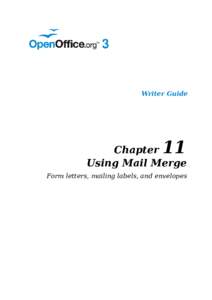 Writer Guide  11 Chapter Using Mail Merge