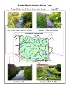 Riparian Planting Guide for the Upper Crab Creek/Wilson Creek Watershed