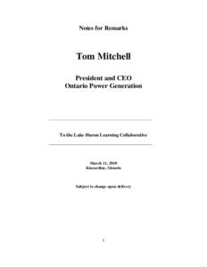 Microsoft Word - Tom Mitchell Kincardine March[removed]FINAL FINAL.doc