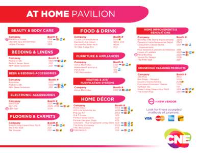 AT HOME PAVILION FOOD & DRINK BEAUTY & BODY CARE NEW