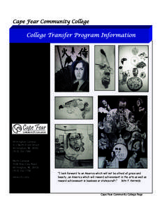 Cape Fear Community College  College Transfer Program Information Wilmington Campus 411 North Front Street