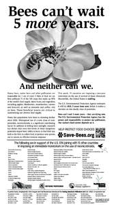 Neonicotinoid / Pesticide toxicity to bees / Environment / Pesticide / Pollinator / Congressional Wildlife Refuge Caucus / Caucuses of the 109th United States Congress / Beekeeping / Agriculture / Biology