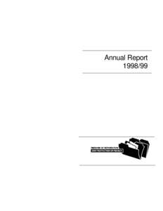 Annual Report[removed] September[removed]Honourable Ken Kowalski