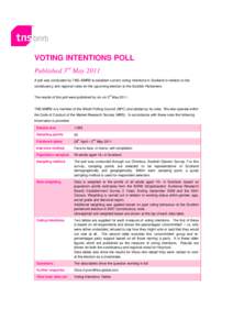 Microsoft Word - HOLYROOD VOTING INTENTIONS POLL - 3rd May 2011.doc