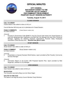 Fountain Valley Regular Meeting Agenda[removed]