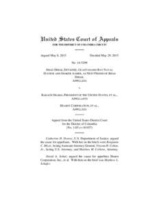 United States Court of Appeals FOR THE DISTRICT OF COLUMBIA CIRCUIT Argued May 8, 2015  Decided May 29, 2015