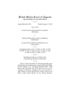 United States Court of Appeals FOR THE DISTRICT OF COLUMBIA CIRCUIT Argued March 20, 2014  Decided August 15, 2014