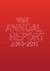 ISBT Annual Report 2010–2011  Table of Contents Table of Contents