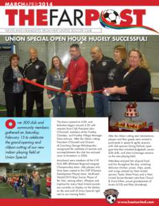 MARCHAPRIL2014  THEFARP ST NEWS AND HIGHLIGHTS FROM HEAT UNITED SOCCER CLUB  UNION SPECIAL OPEN HOUSE HUGELY SUCCESSFUL!