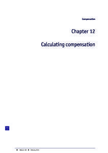 Compensation  Chapter 12 Calculating compensation  PAGE