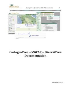 CartograTree + DiversiTree + SSWAP Documentation  1 CartograTree + SSWAP + DiversiTree Documentation
