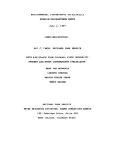 ENVIRONMENTAL CONTAMINANTS ENCYCLOPEDIA BENZO(B)FLUORANTHENE ENTRY July 1, 1997 COMPILERS/EDITORS: