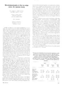 Microheterotrophs in the ice edge zone: An AMERIEZ study D.L. GARRISON, M.M. GOWING, K.R. BUCK, and  S.L. COALE