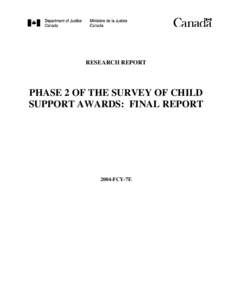 Microsoft Word - Phase 2 Survey of Child Support Awards_no_apx Fnl02_ order…