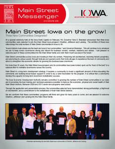 Main Street Programs in the United States / Iowa City /  Iowa / Geography of the United States / Iowa / Lansing /  Michigan