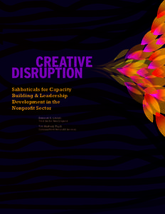 Creative Disruption Sabbaticals for Capacity Building & Leadership Development in the Nonprofit Sector