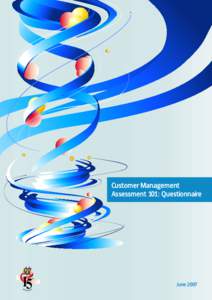 Customer Management Assessment 101: Questionnaire 15  th