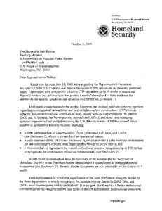 Secretary  U.S. Department of Homeland Security Washington, DC 20528  .-
