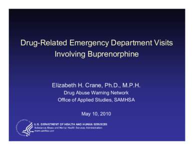 Drug-Related Emergency Department Visits Involving Buprenorphine