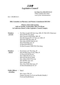 立法會 Legislative Council LC Paper No. CB[removed]These minutes have been seen by the Administration) Ref : CB2/BC/4/13