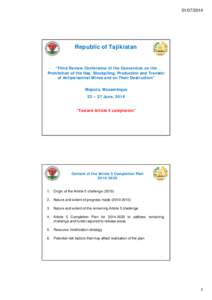 Microsoft PowerPoint - Maputo meeting_June_2014 Tajikistan National MIne Action [Compatibility Mode]