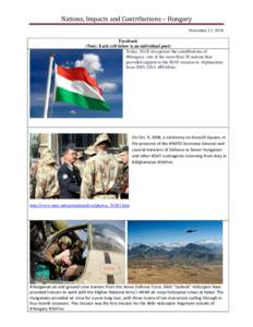 Nations, Impacts and Contributions – Hungary