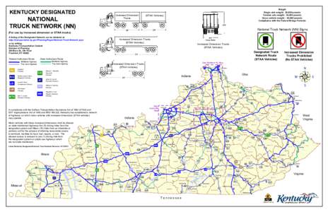 KENTUCKY DESIGNATED  Increased Dimension Trucks  NATIONAL