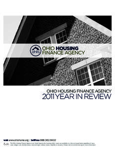 OHIO HOUSING FINANCE AGENCY OHIO HOUSING FINANCE AGENCY[removed]YEAR IN REVIEW