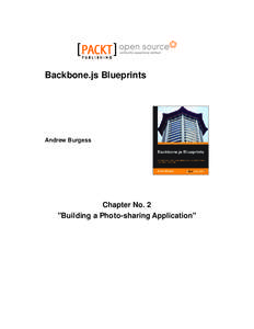 Backbone.js Blueprints  Andrew Burgess Chapter No. 2 