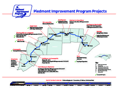 Piedmont Improvement Program Projects Burlington Graham to Haw River  Burlington Station