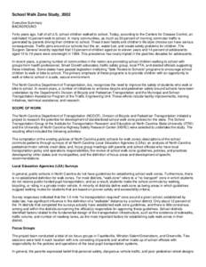School Walk Zone Study, 2002