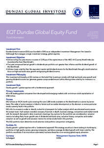 EQT Dundas Global Equity Fund  Fund Information mFund: EQY03 ARSNAPIR THO0003AU