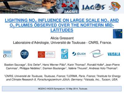 MOZAIC–IAGOS Scientific Symposium on Atmospheric Composition X Observations by Commercial Aircraft: 203th Anniversary  Day 1, afternoon: Celebration of MOZAIC