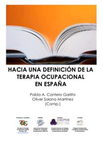 HACIA UNA DEFINICIÓN DE LA TERAPIA OCUPACIONAL EN ESPAÑA Pablo A. Cantero Garlito Oliver Solano Martínez (Comp.)