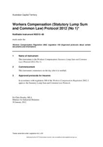 Templates and checklist for the notification of registrable instruments on the ACT legislation register