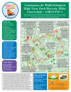 Caminatas de WalkArlington High View Park/Waverly Hills/ Cherrydale - CIRCUITO 1 St.