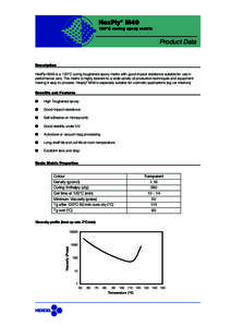 HexPly® M49 120°C curing epoxy matrix Product Data  Description