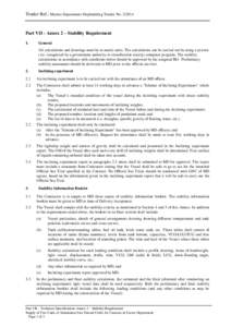 Tender no[removed]Technical Specifications Annex 2